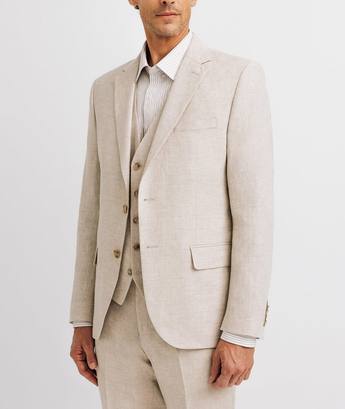 Izac Veste Ville 100% Lin Beige