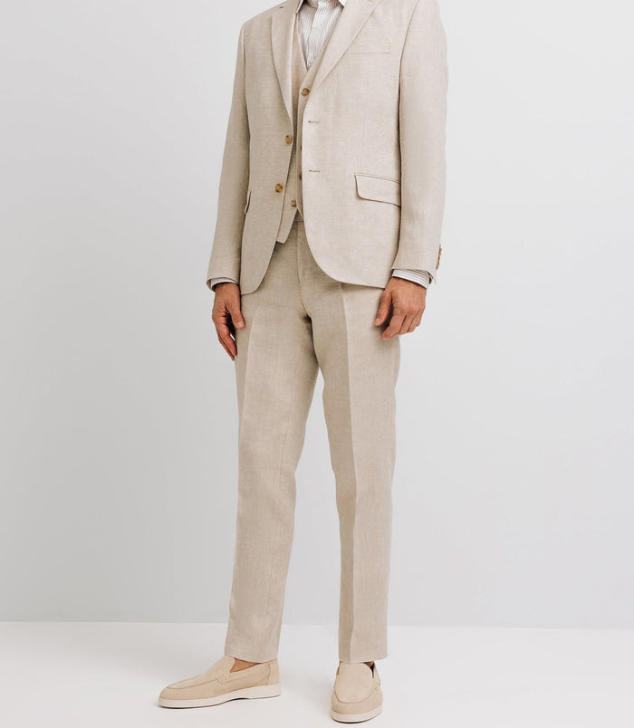 izac Veste ville 100% lin beige