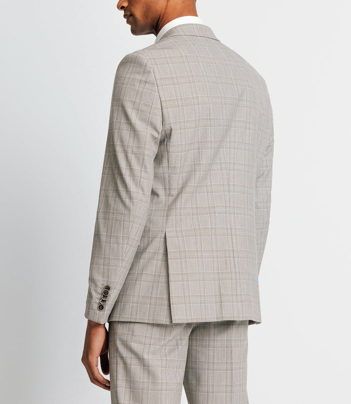 Izac Veste Ville à Carreaux Marron