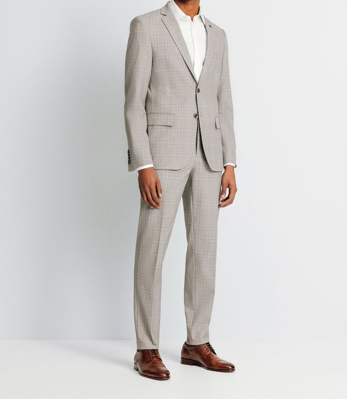 izac Veste ville à carreaux marron