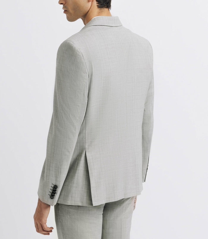 Izac Veste Ville à Carreaux Vert Clair