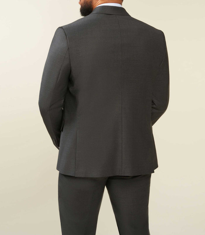 Izac Veste Ville En Laine Gris Anthracite LIMONEBT