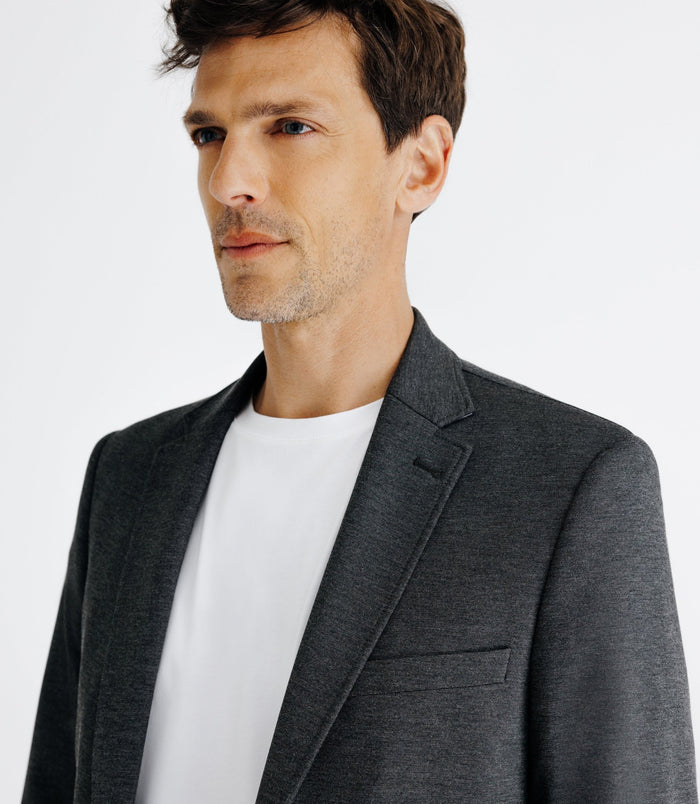 Izac Veste Ville En Maille Grise