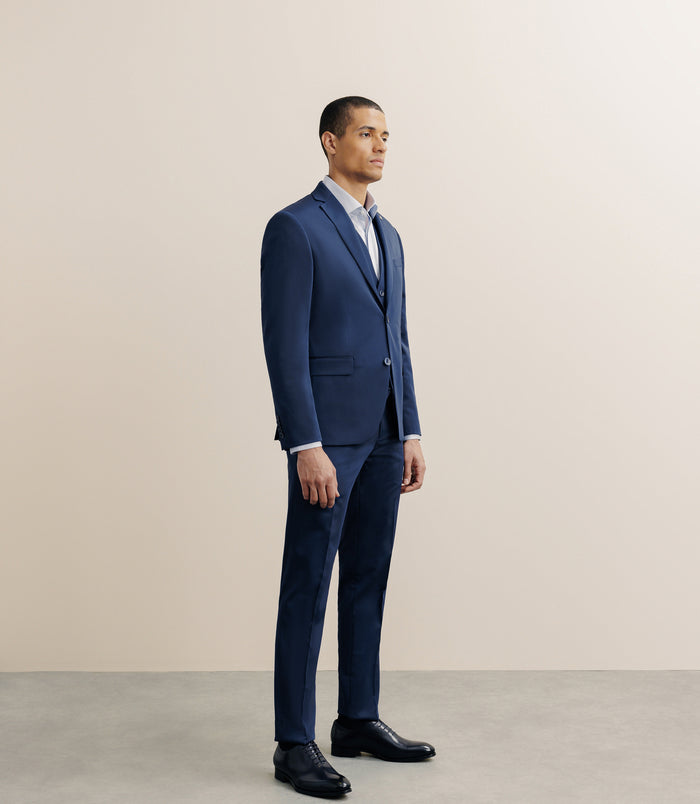 Izac Veste Ville En Tissu Technique Bleu