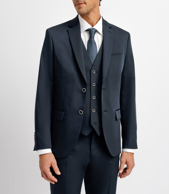 Izac Veste Ville En Tissu Technique Marine