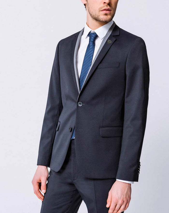 Izac Veste Ville En Tissu Technique Navy "Perico"