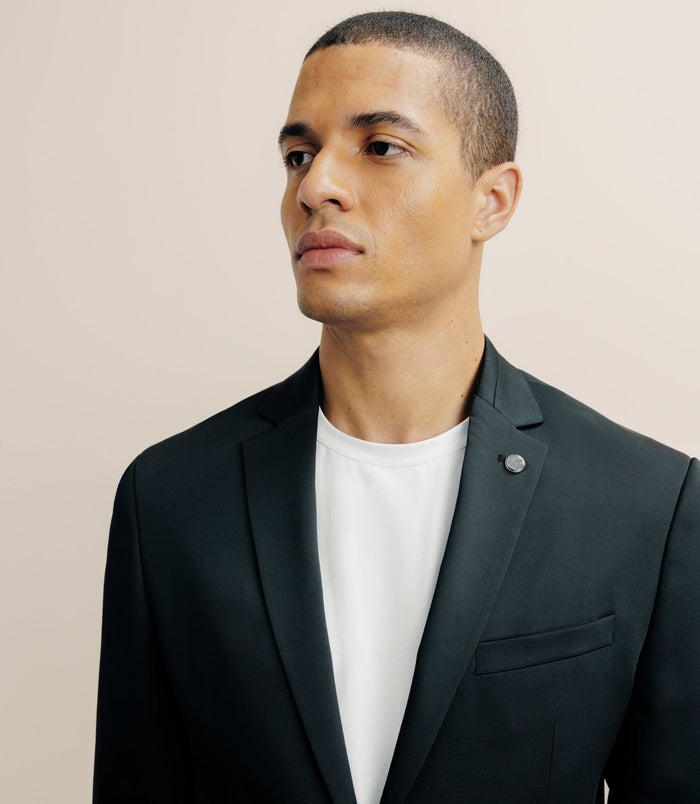 Izac Veste Ville En Tissu Technique Noire