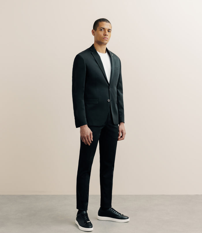 Izac Veste Ville En Tissu Technique Noire