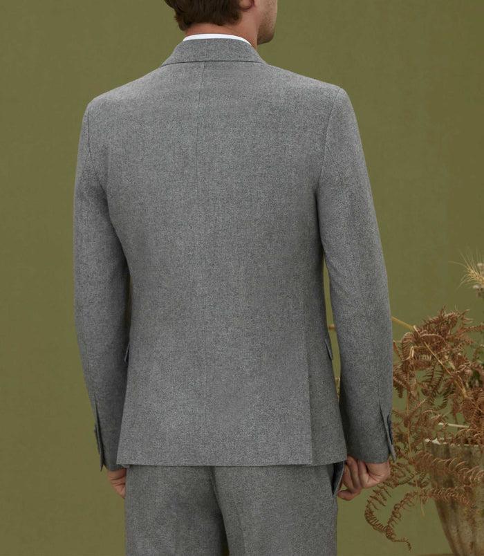 Izac Veste Ville En Tweed Gris "Epatant"