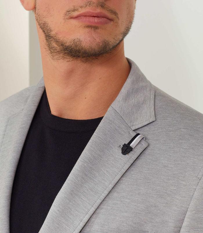 Izac Veste Ville Maille Gris-clair "Ales"