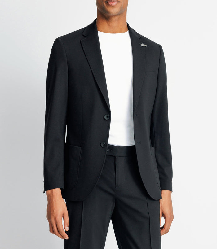 Izac Veste Ville Maille Noir