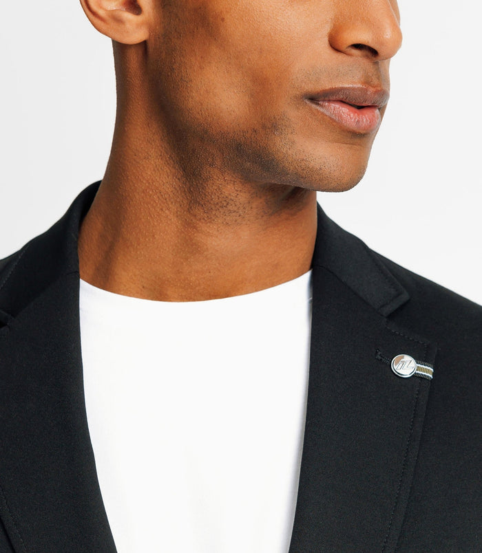 Izac Veste Ville Maille Noir