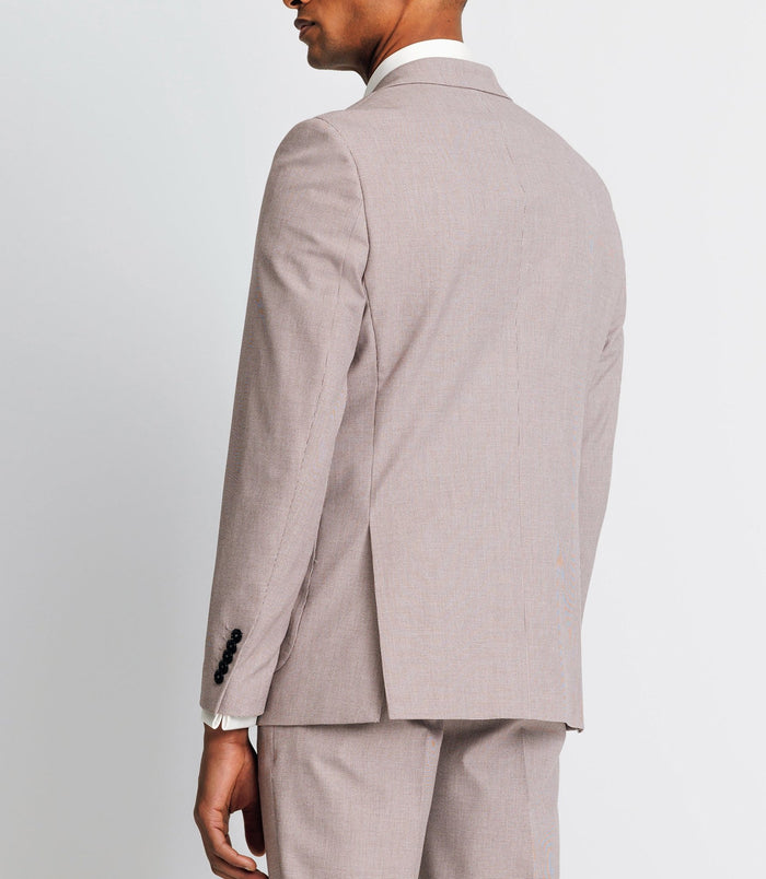 Izac Veste Ville Motif Pied De Puce Parme Foncé