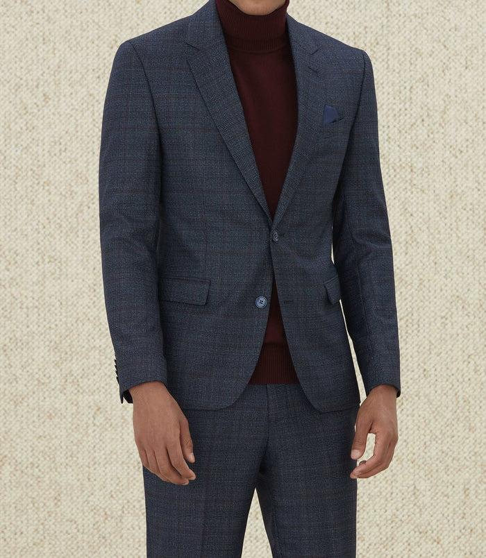 Izac Veste Ville Prince De Galles Bleu "Eclatant"