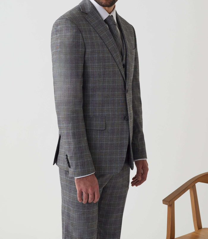 Izac Veste Ville Prince De Galles Gris "Vintage"