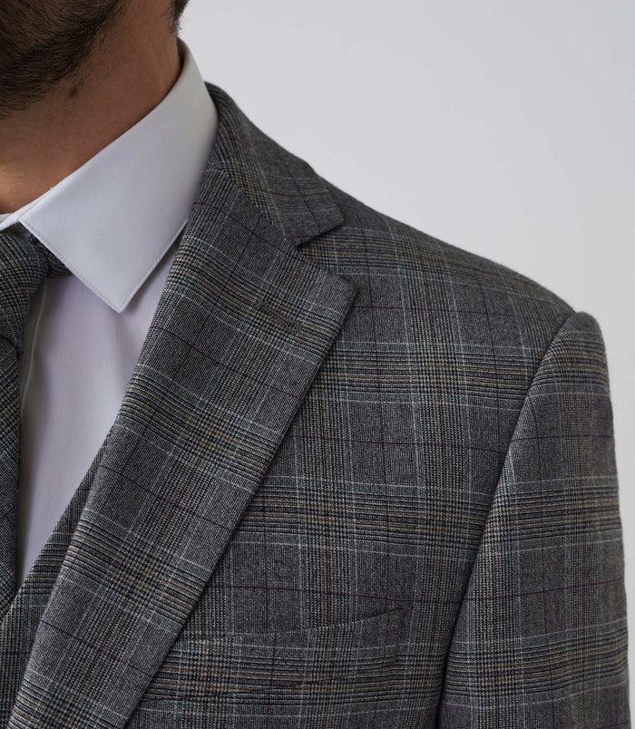 Izac Veste Ville Prince De Galles Gris "Vintage"