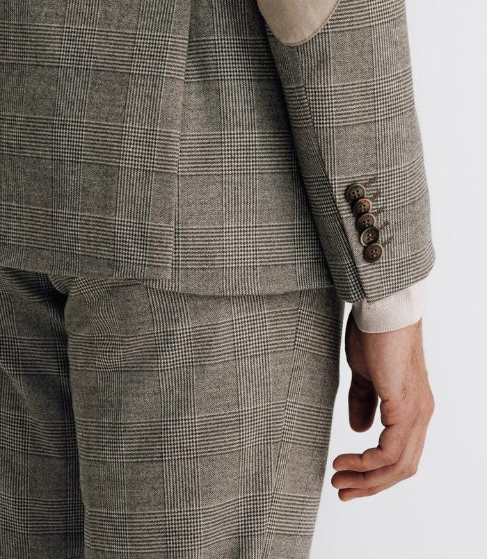 Izac Veste Ville Séparable à Carreaux Beige