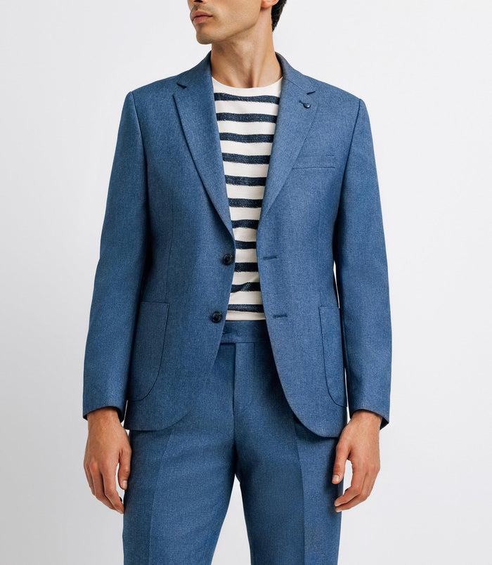 Izac Veste Ville Séparable Bleu Effet Denim