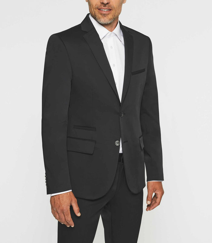 Izac Veste Ville Tissu Technique Noir SANACO