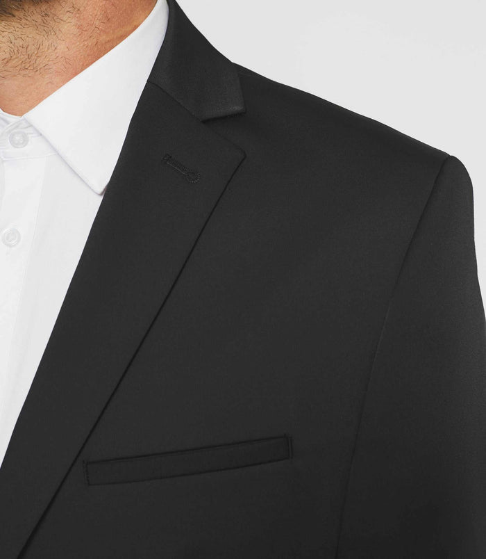 Izac Veste Ville Tissu Technique Noir SANACO