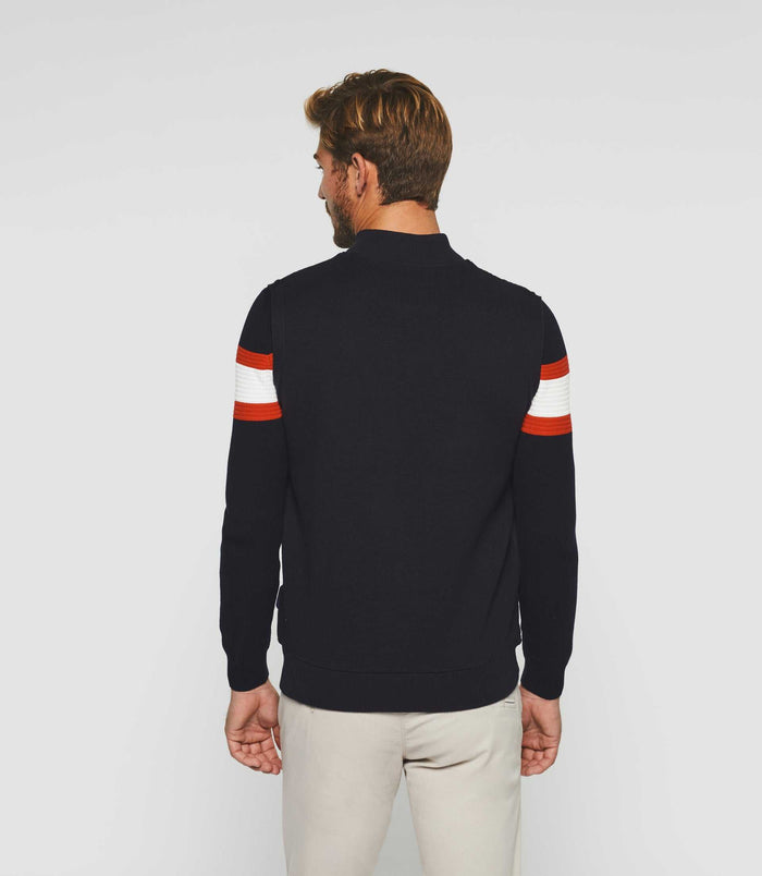 Izac Veste Zippée Sans Manches Marine "Swdjibrill"