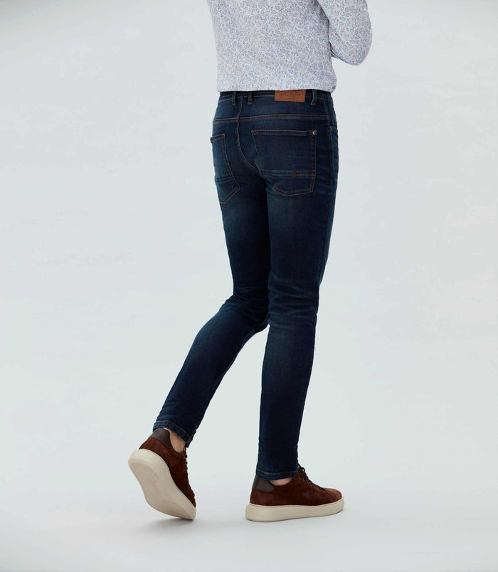 Izac Jean Slim Délavé Bleu Moyen Hydroless "République"
