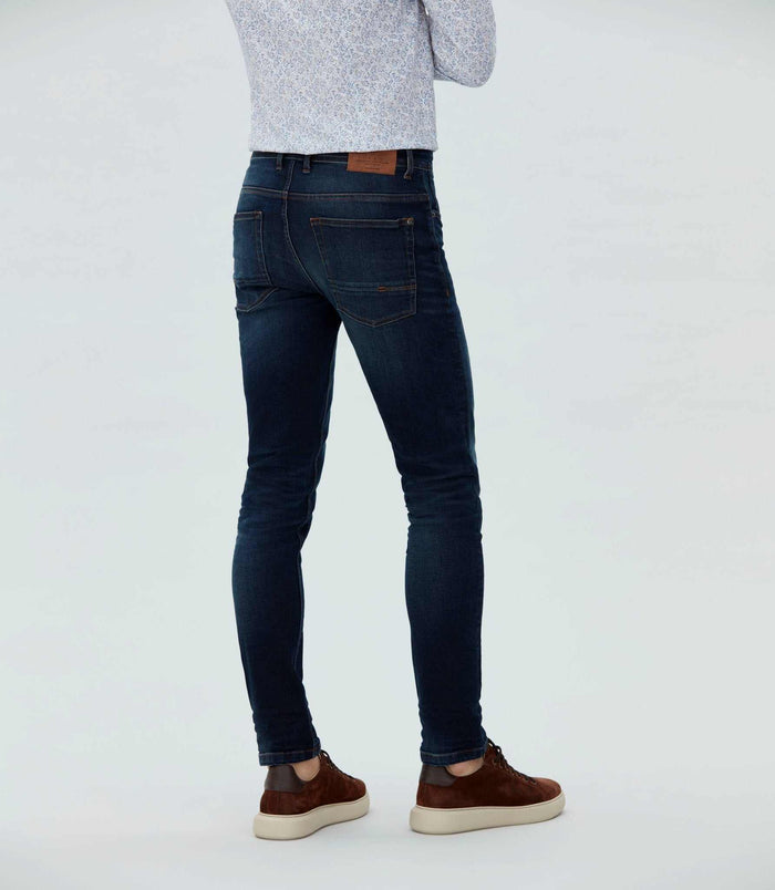 Izac Jean Slim Délavé Bleu Moyen Hydroless "République"