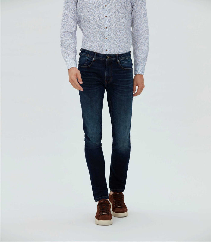 izac Jean slim délavé bleu moyen Hydroless "République"