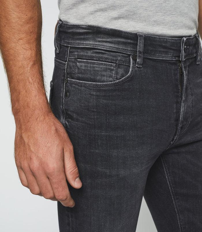 Izac Jean Super Slim En Coton Organique Gris Moyen "Tornade"