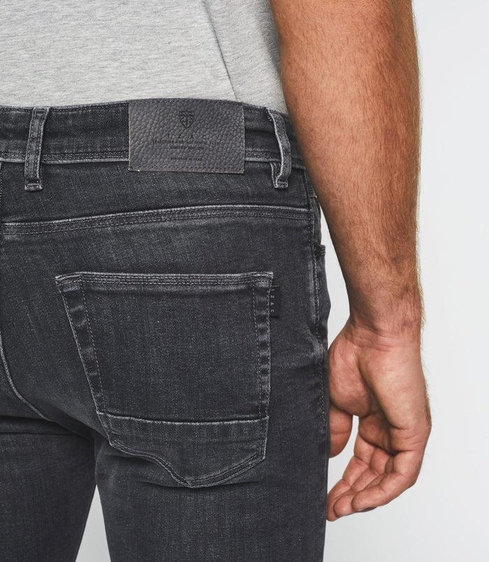 Izac Jean Super Slim En Coton Organique Gris Moyen "Tornade"