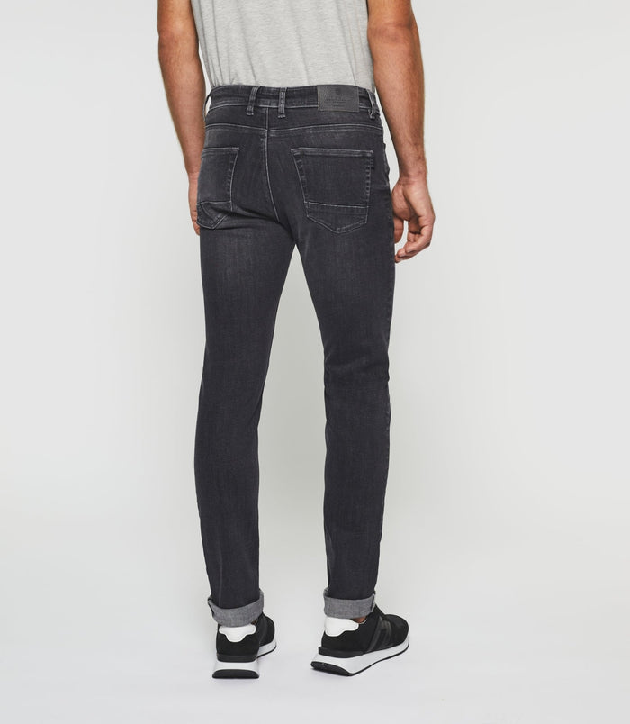 Izac Jean Super Slim En Coton Organique Gris Moyen "Tornade"