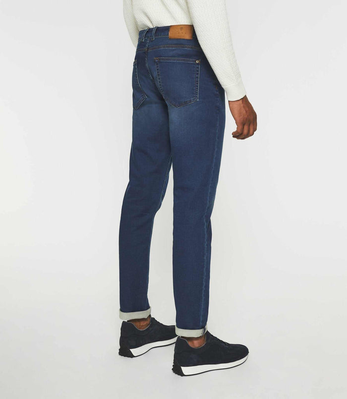 Izac Jean Super Slim En Molleton Bleu Moyen ETERNELLE