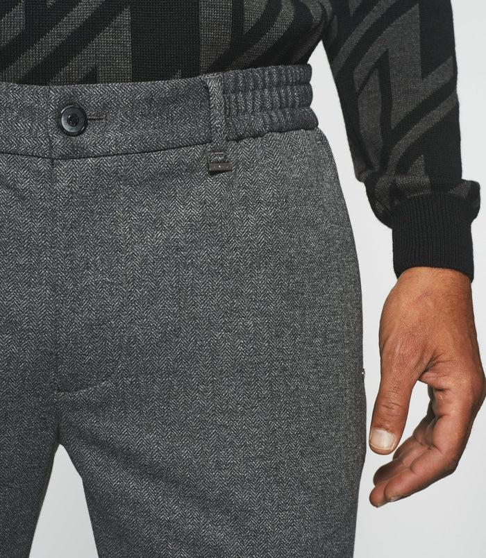 Izac Pantalon Chino Taille élastique Gris Foncé VOLTIGE