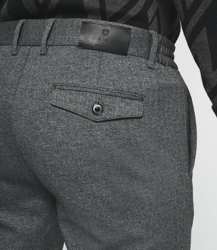 Izac Pantalon Chino Taille élastique Gris Foncé VOLTIGE