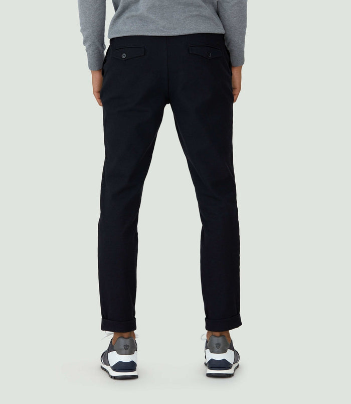Izac Pantalon Chino Taille élastique Marine "Colombo"
