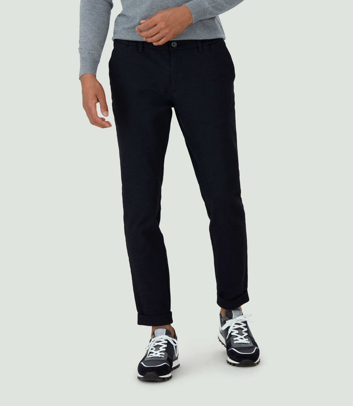 Izac Pantalon Chino Taille élastique Marine "Colombo"