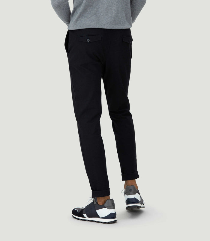Izac Pantalon Chino Taille élastique Marine "Colombo"