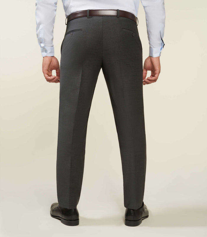 Izac Pantalon Ville En Laine Gris Anthracite LIMONEBT