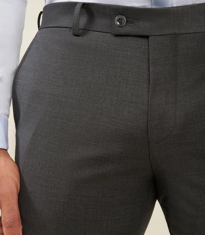 Izac Pantalon Ville En Laine Gris Anthracite LIMONEBT
