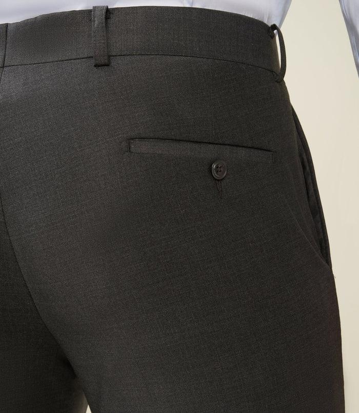 Izac Pantalon Ville En Laine Gris Anthracite LIMONEBT