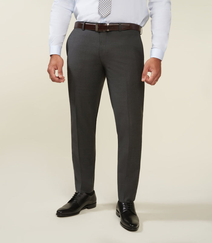 izac Pantalon ville en laine gris anthracite LIMONEBT