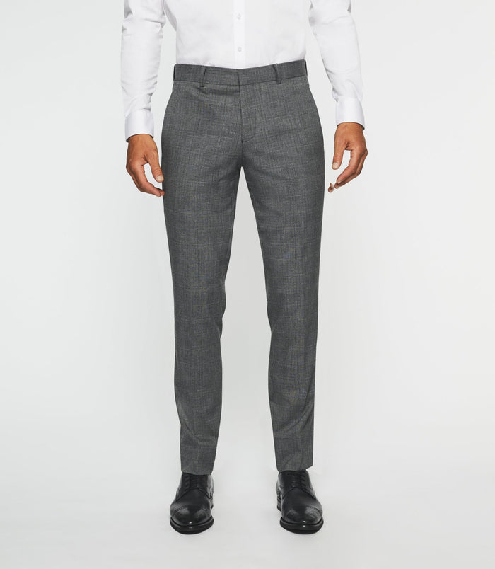izac Pantalon ville séparable à carreaux gris FSOBRE