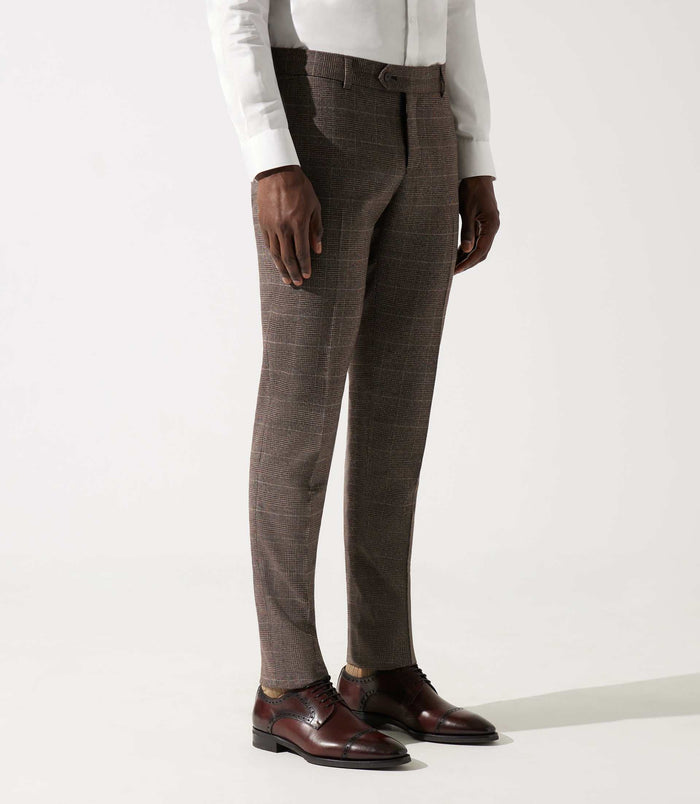 izac Pantalon ville séparable esprit prince de galles bordeaux FSIENNE