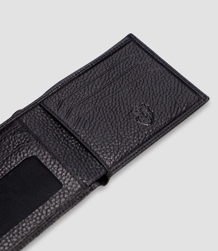 Izac Portefeuille Avec Porte Cartes En Cuir Noir WATT