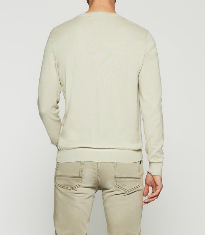 Izac Pull Col Rond En Coton Cachemire Vert Clair DRISS