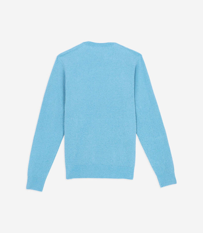 Izac Pull Col Rond Maille Chenille Bleu Ciel BONILLE