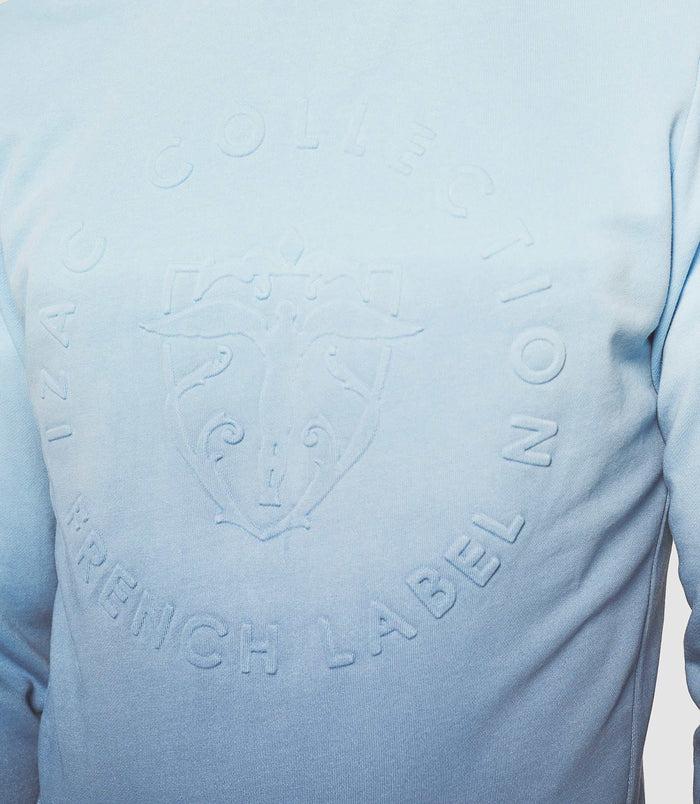 izac Sweat à capuche dégradé marine et bleu "Swdidie"