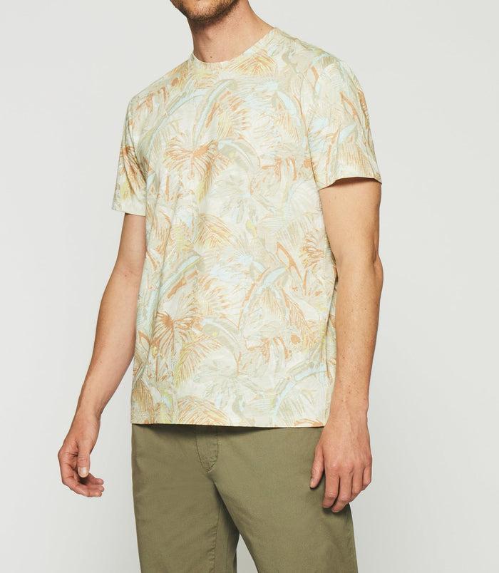 Izac T-shirt à Manches Courtes à Imprimé Marine GAYLORD