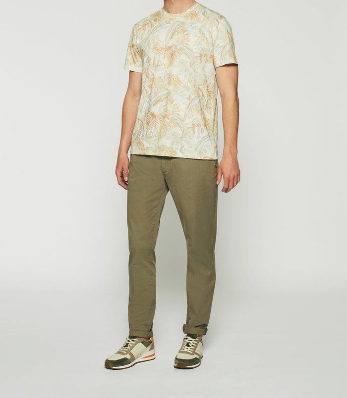 izac T-shirt à manches courtes à imprimé marine GAYLORD