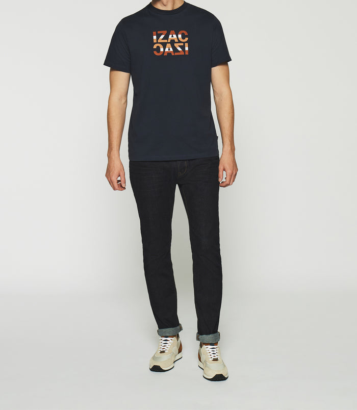izac T-shirt à manches courtes à logo marine GORDON